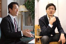 中谷彰宏氏（写真左）と池田朋弘氏（写真右）