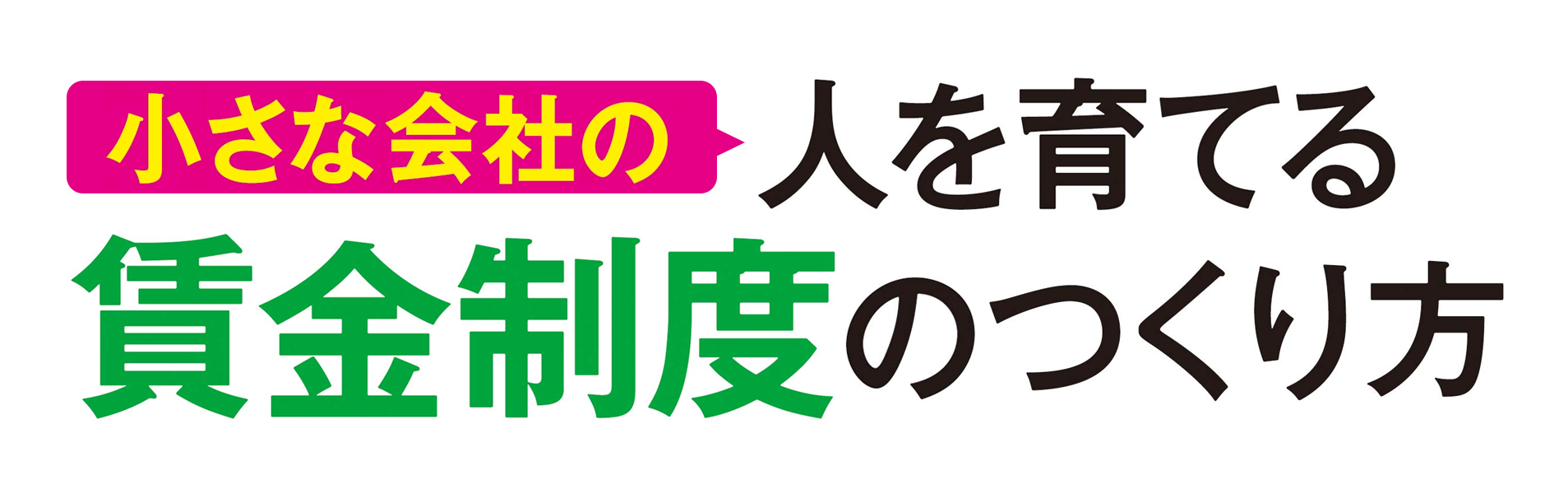 小さな会社の〈人を育てる〉賃金制度のつくり方